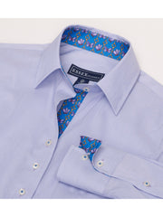 Dora Lavender Fine Line Stripe Tailored Shirt