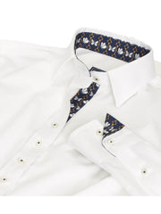 Dora Solid White Tailored Shirt