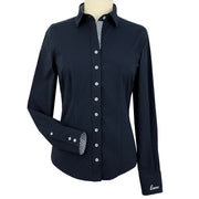 Dora II Schooling Shirt - Black with Bit by Bit Trim