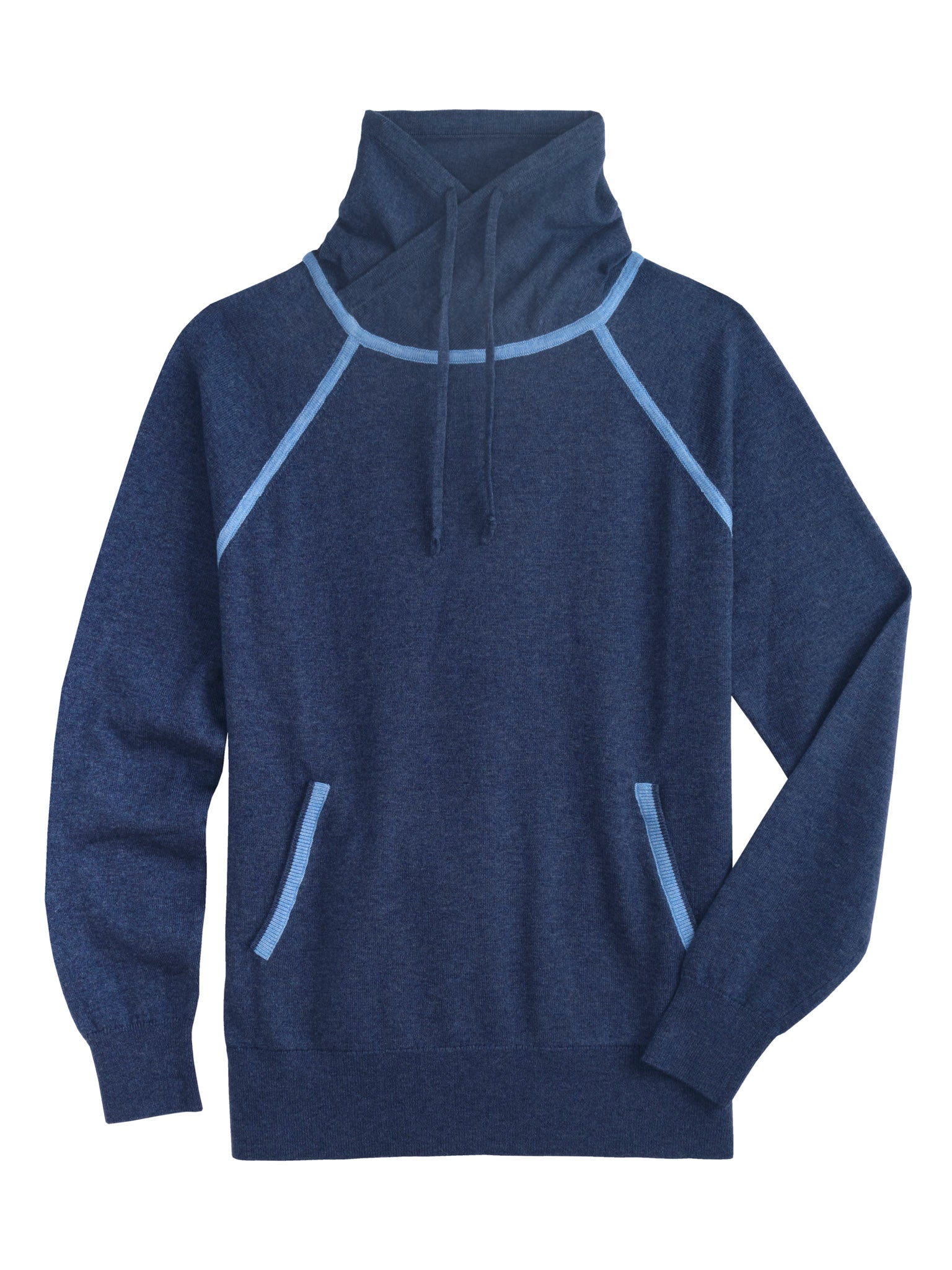 Heron Blue "Charlize" Funnel Neck Sweater