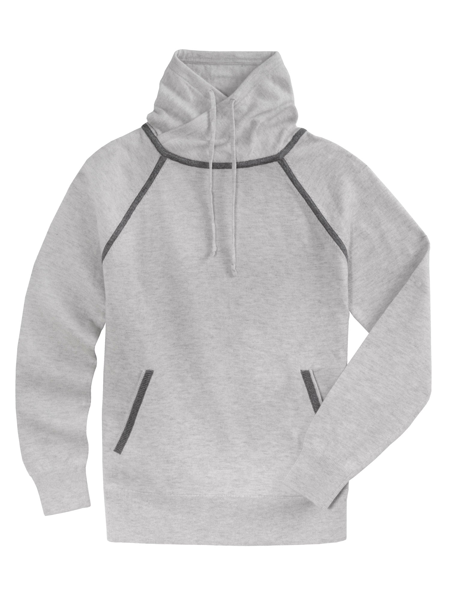 Heather Grey "Charlize" Funnel Neck Sweater