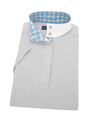 Medallion Ladies "Dusk" Grey Performance Short Sleeve Show Shirt