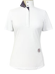 Stirrup Talk Ladies Talent Yarn Straight Collar Short Sleeve Show Shirt