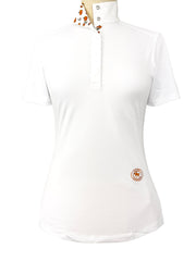 Pumpkins Ladies Talent Yarn Straight Collar Short Sleeve Show Shirt