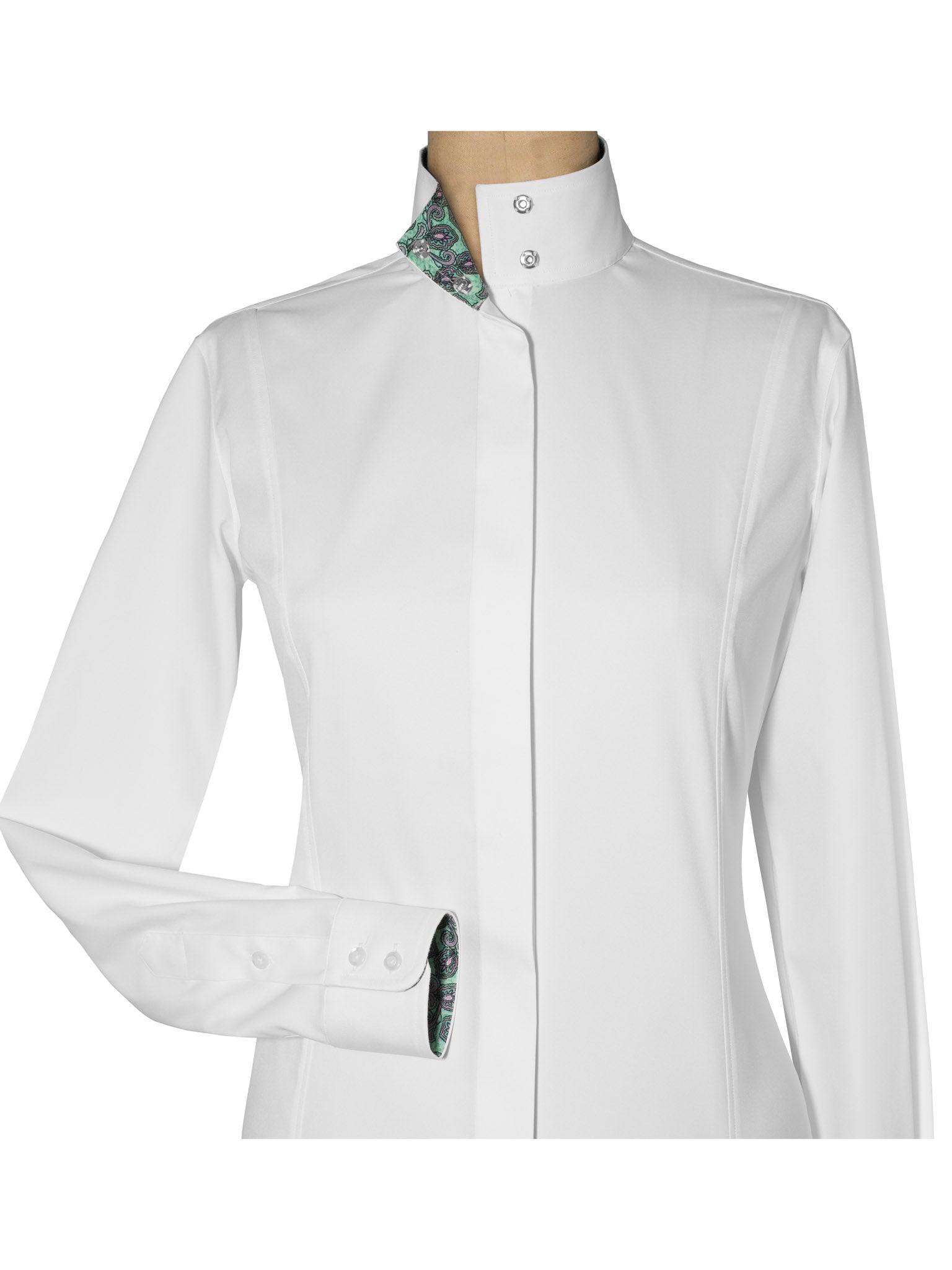 Princess Paisley Ladies Fitted Straight Collar Show Shirt