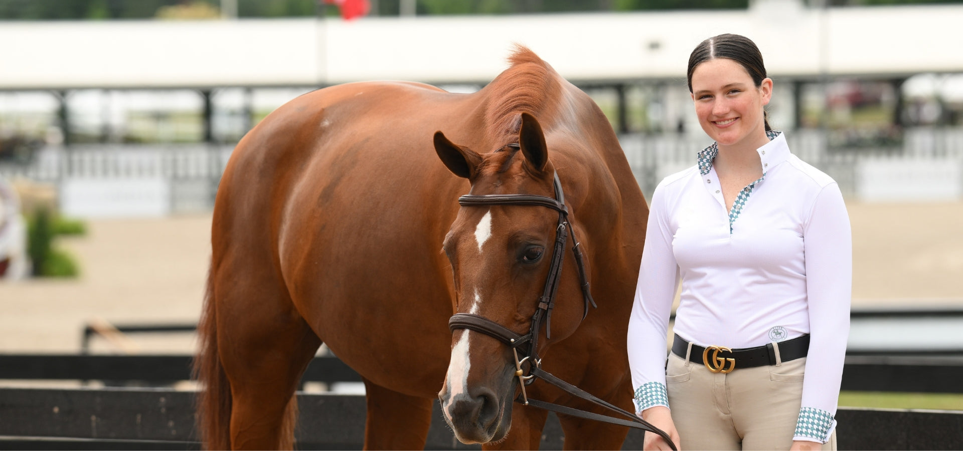 Chemise équitation Essex Classics Chemise De Spectacle Équitation Essex Classics - Manches Longues Blanche - Taille M Fille Luna Show Shirt