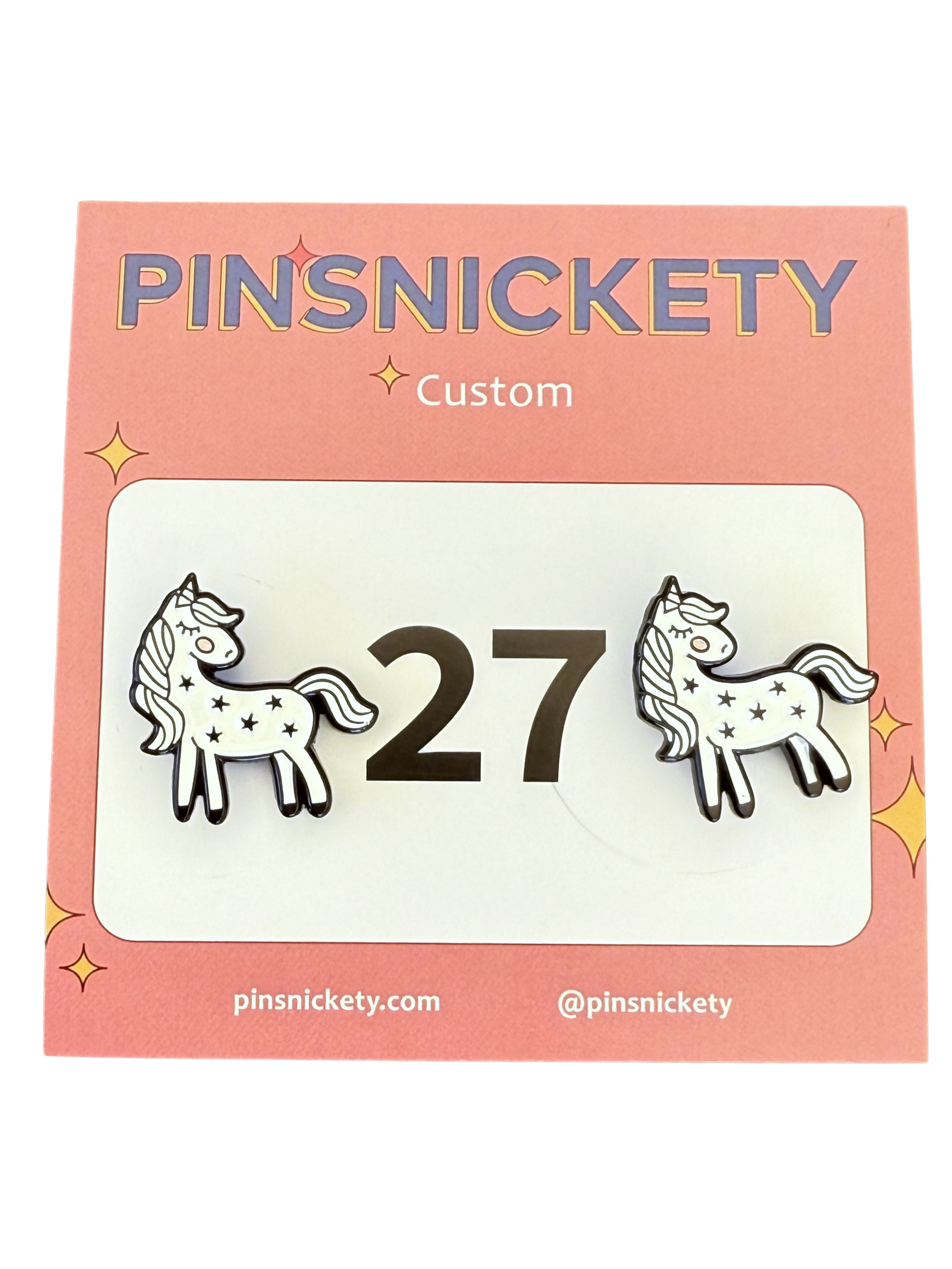 Unicorn Number Pins by Pinsnickety