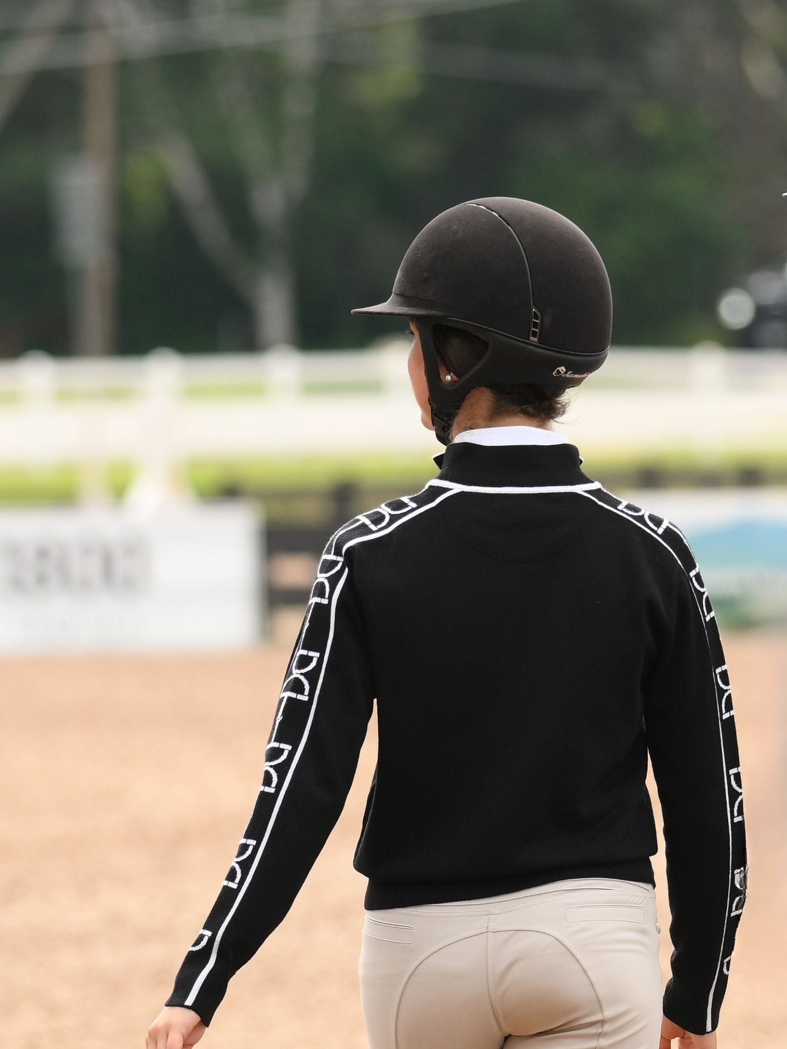 Polished Bit Quarter Zip Sweater - Black