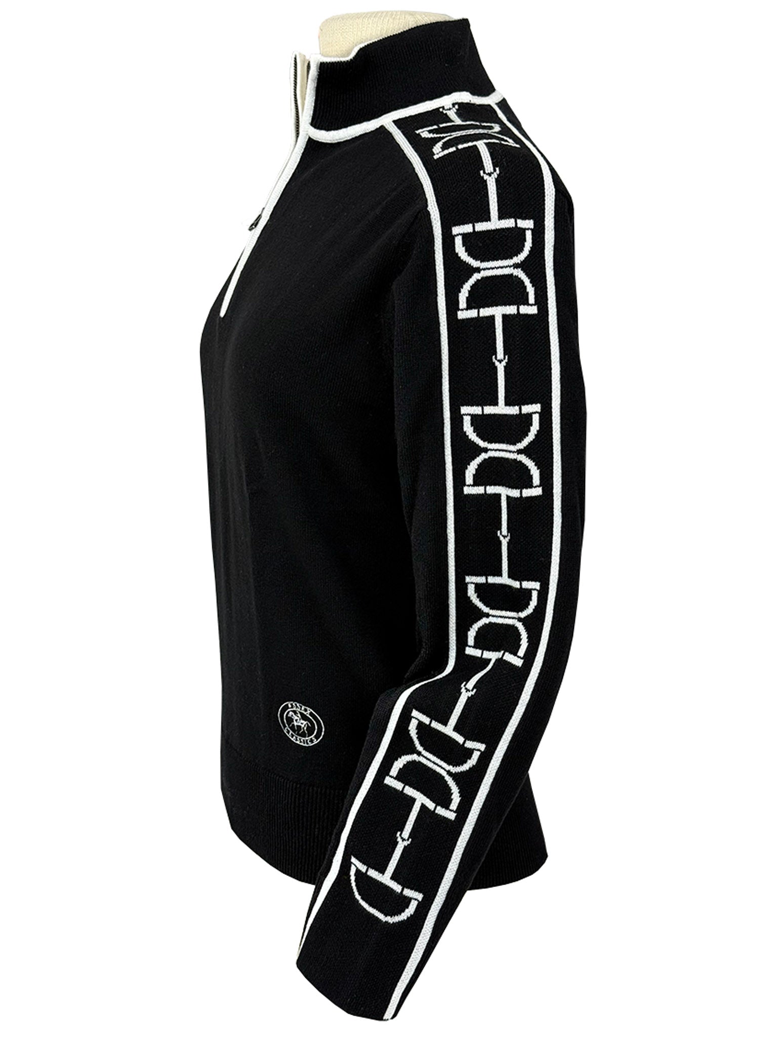 EXILE THE SECOND BIGスウェット Polished Bit Quarter Zip Sweater - Black – Essex Classics