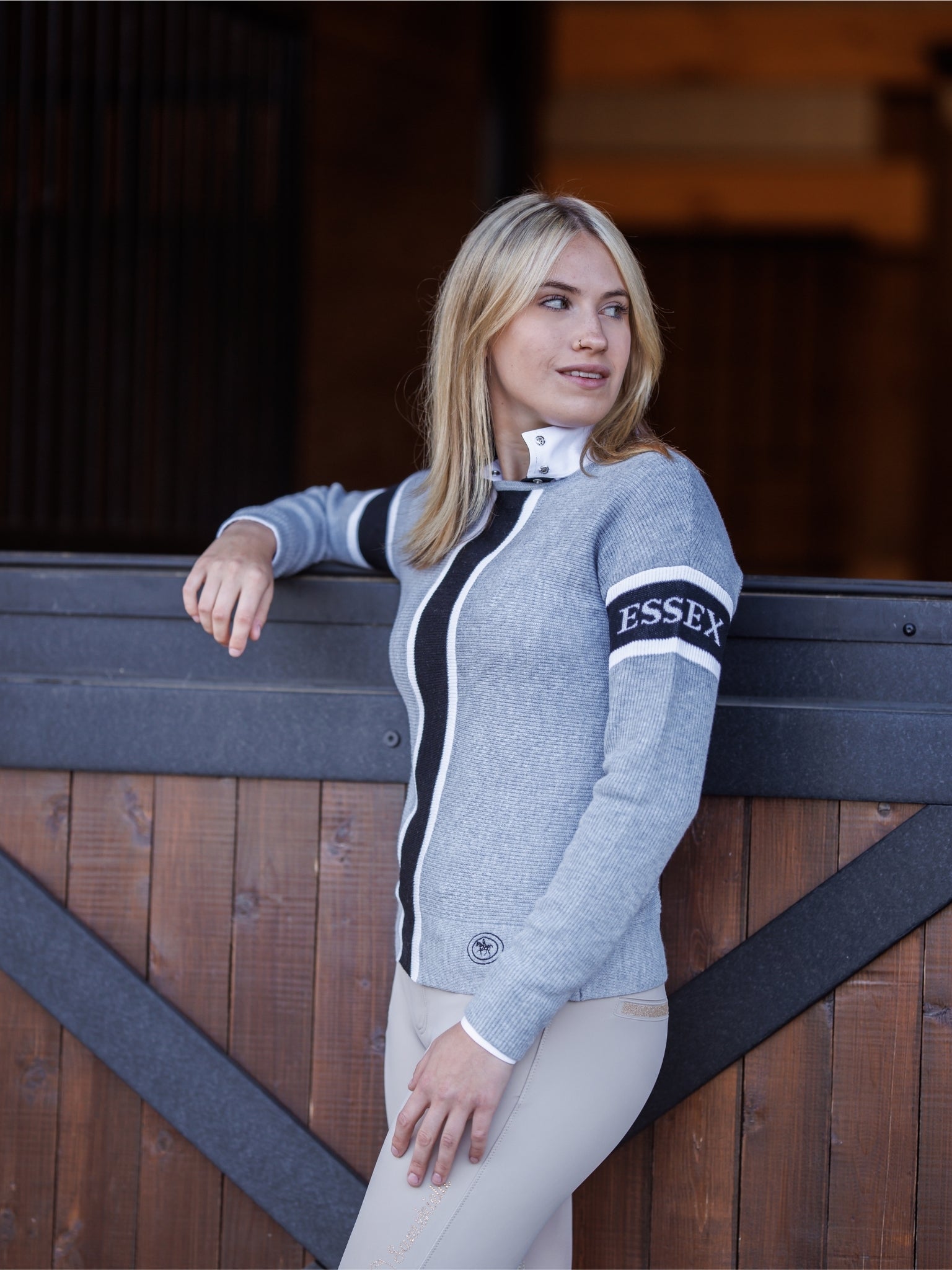 Essex Logo Sweater - Grey