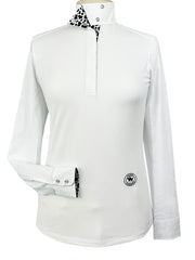 Cows Ladies Talent Yarn Wrap Collar Long Sleeve Show Shirt