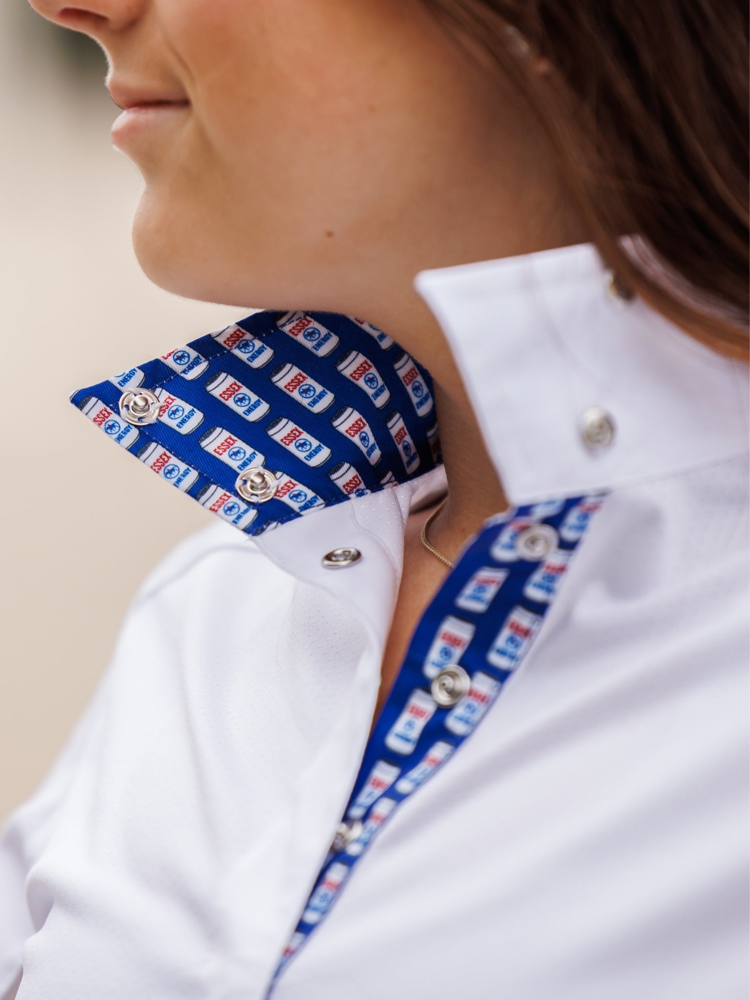 Essex Energy Ladies Talent Yarn Wrap Collar Short Sleeve Show Shirt