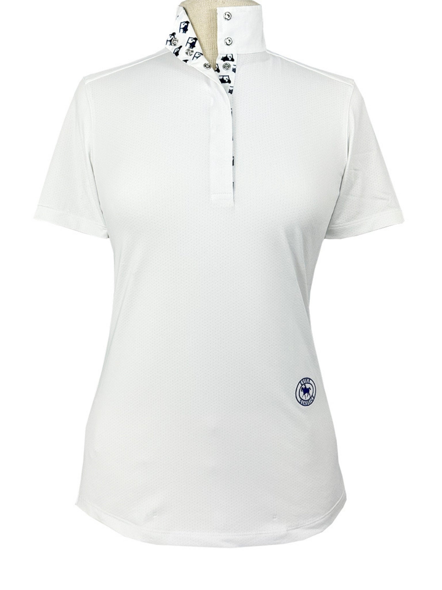 Golf Carts Girls Talent Yarn Straight Collar Short Sleeve Show Shirt