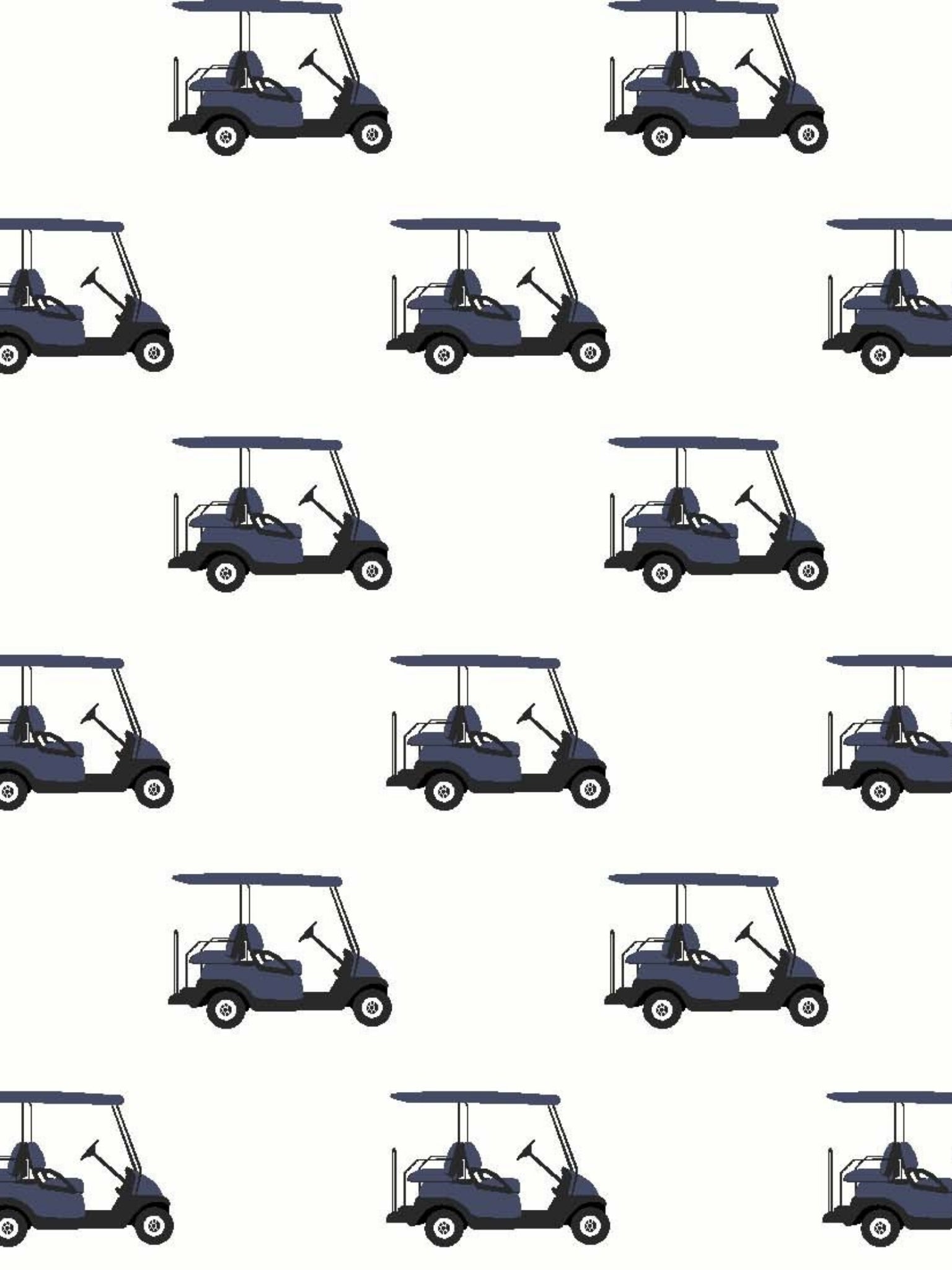 Ladies "Luna II" Marine Blue with Golf Carts Short Sleeve Performance Show Shirt