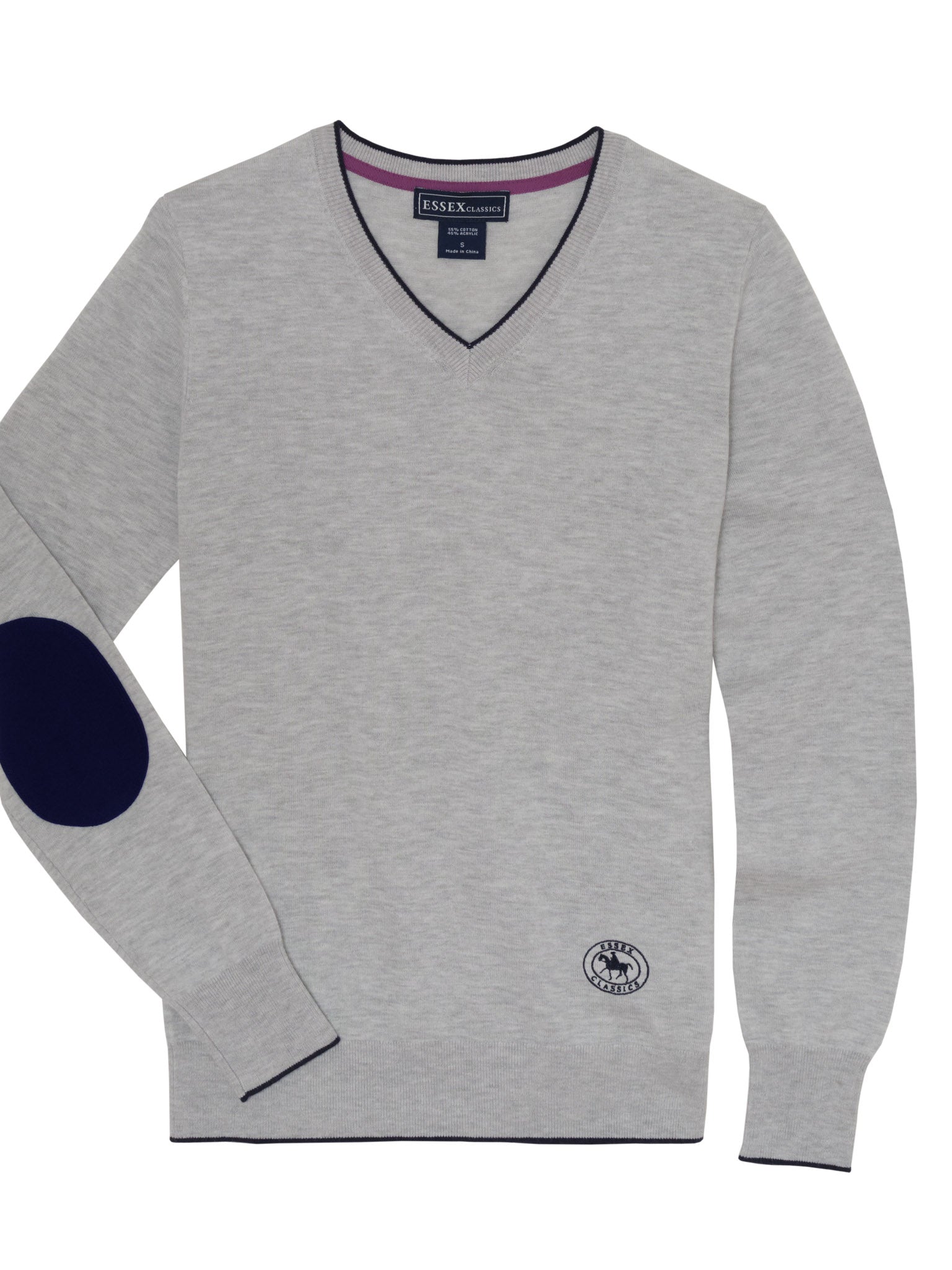 Grey Trey V-Neck Sweater