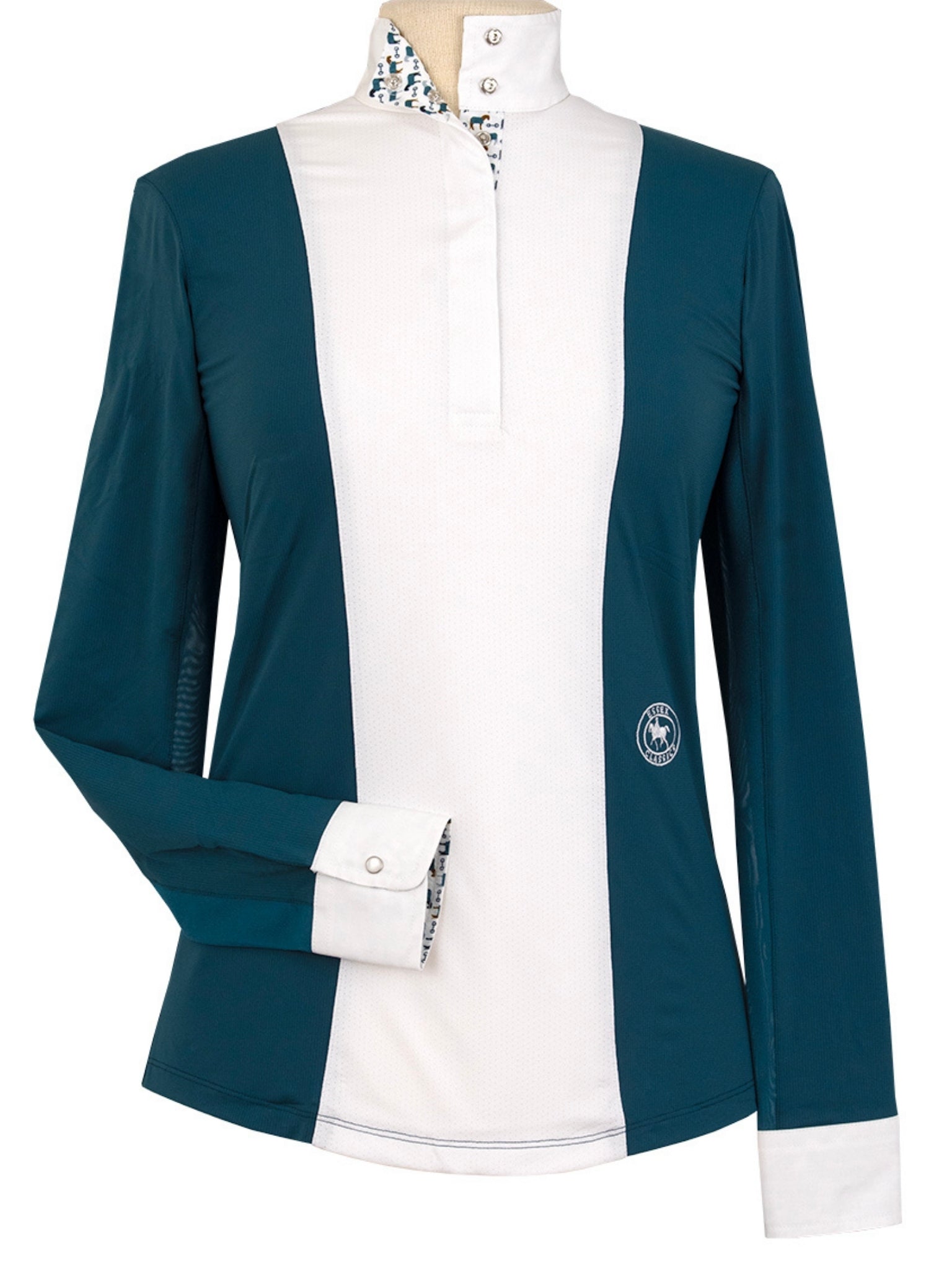 Girls "Luna II" Teal with Cozy Crew Long Sleeve Performance Show Shirt