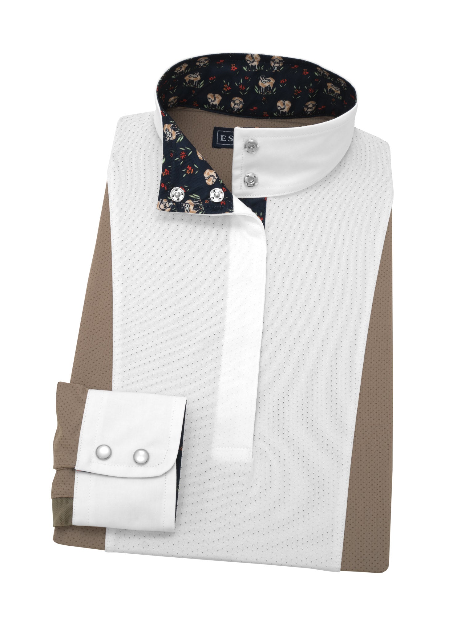Happy Cows Ladies Tan "Luna" Performance Show Shirt