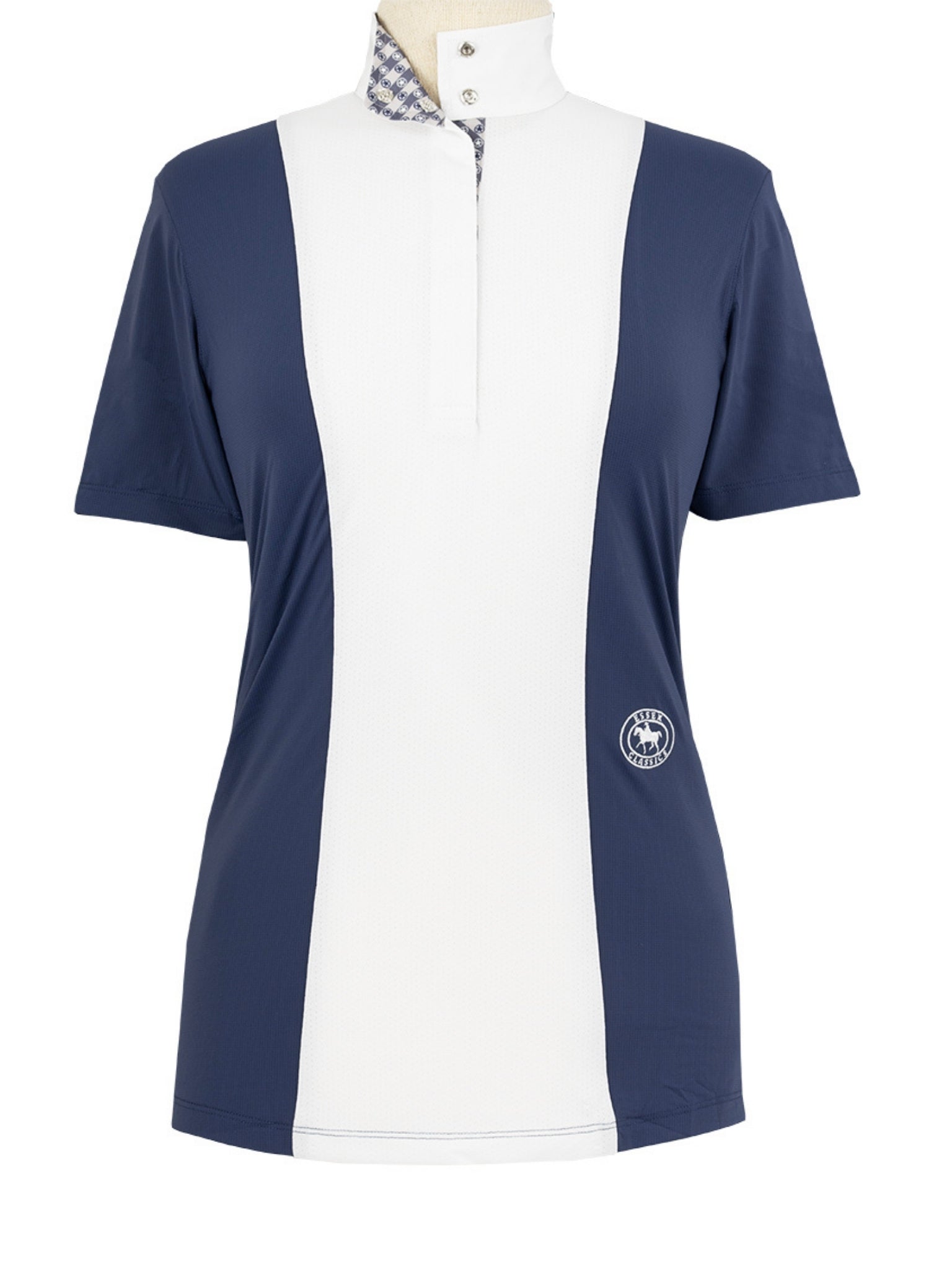 Ladies "Luna II" Marine Blue with Lone Star Short Sleeve Performance Show Shirt