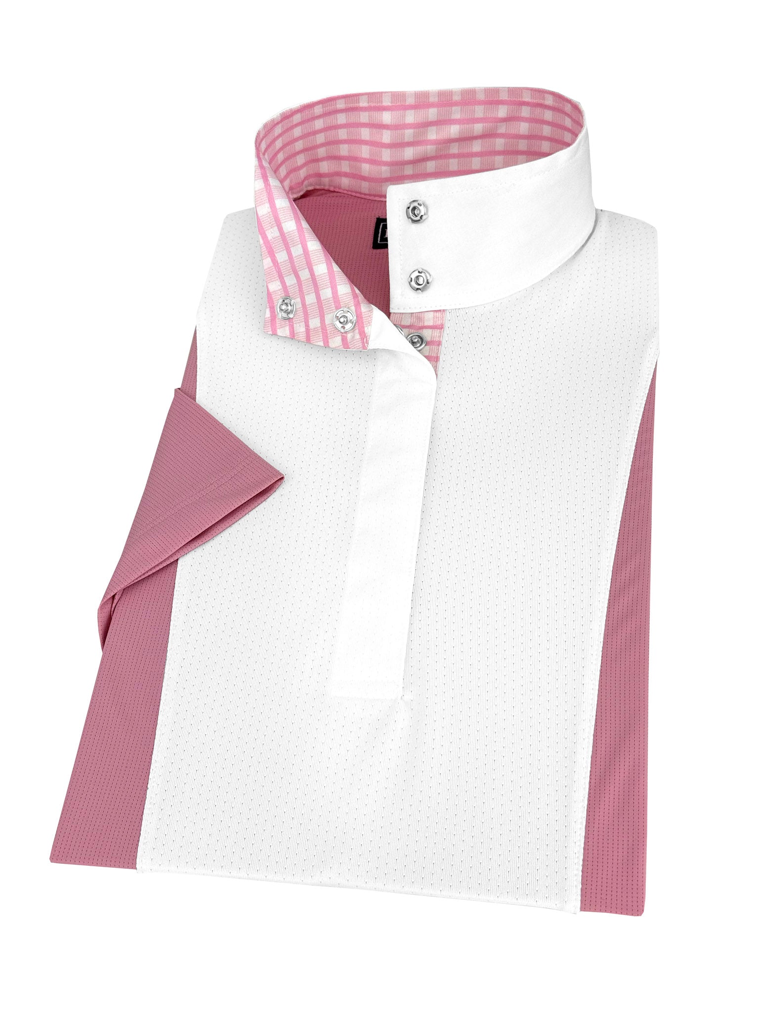 Ladies "Luna II" Pink Short Sleeve Performance Show Shirt