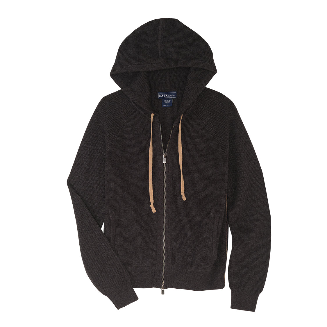 Black Zip Hooded “Lexi” Cardigan