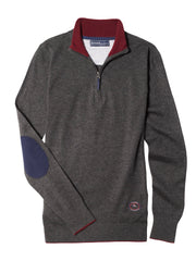 Dark Grey Trey Quarter-Zip Sweater