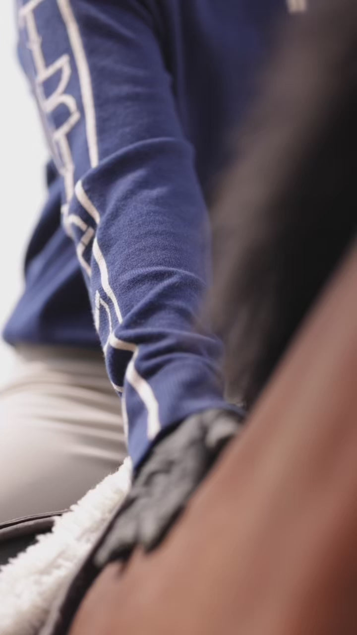 Polished Bit Quarter Zip Sweater - Navy – Essex Classics