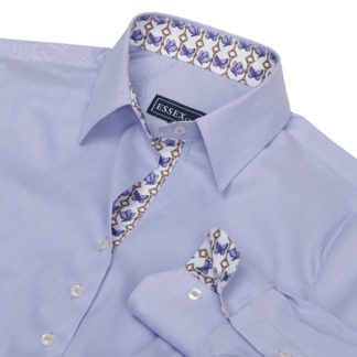 Dora Lavender Fine Line Stripe Tailored Shirt