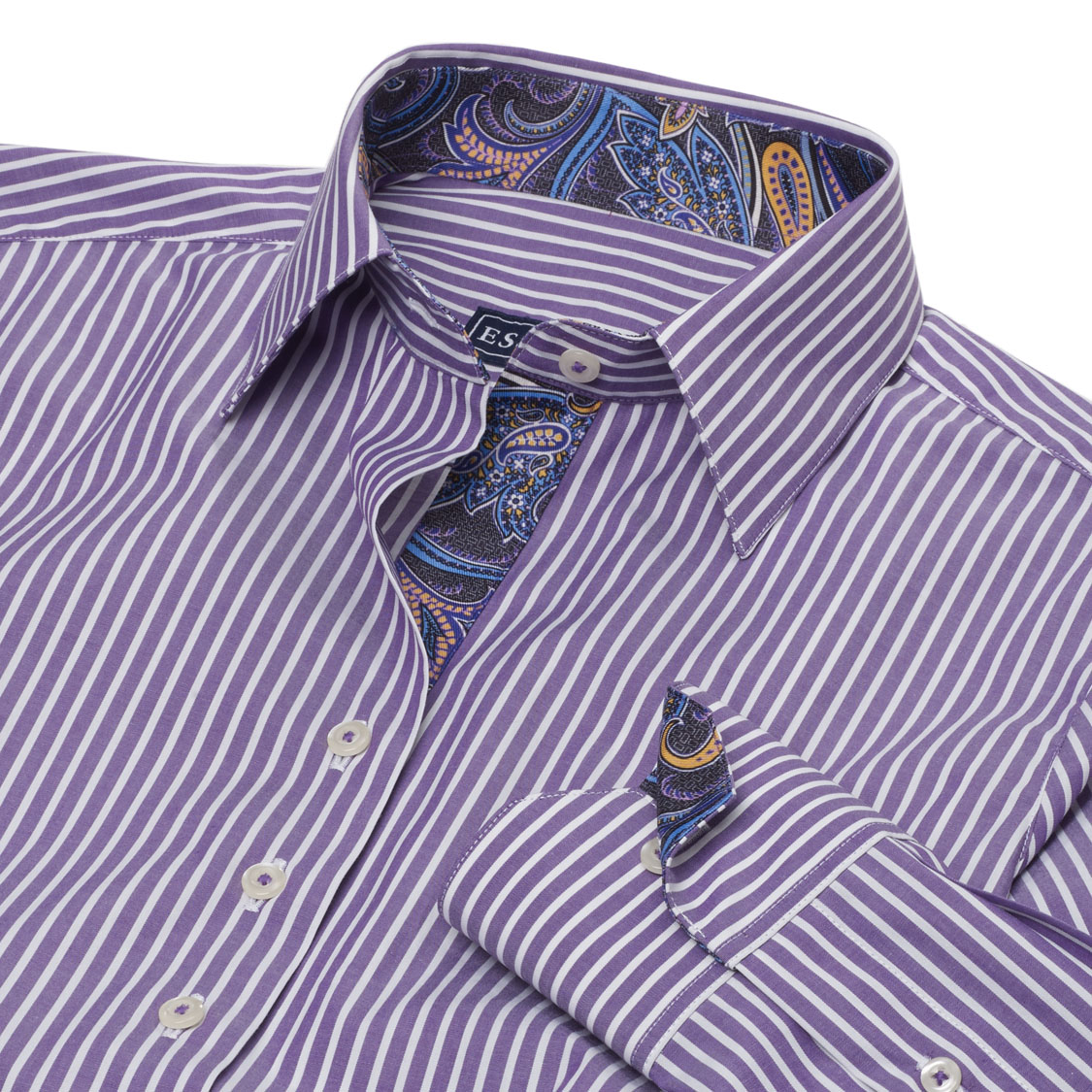 Dora Purple Stripe Tailored Shirt – Essex Classics