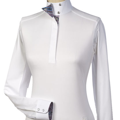 "Madeira" Ladies Talent Yarn Wrap Collar Show Shirt