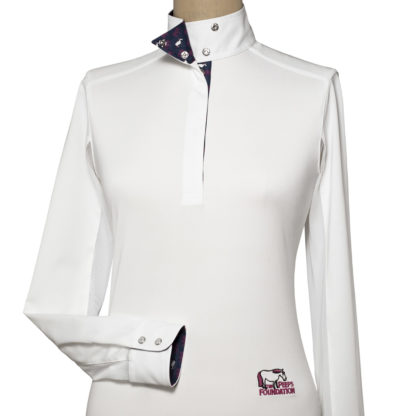Peeps Ladies Talent Yarn Wrap Collar Show Shirt
