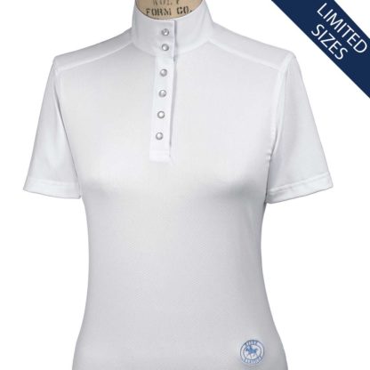 "Fauna" Ladies Straight Collar Short Sleeve Talent Yarn Shirt