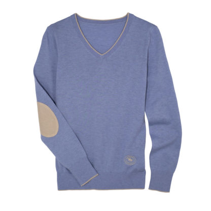 Light Blue Trey V-Neck Sweater