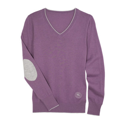 Lilac Trey V-Neck Sweater