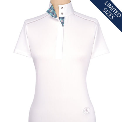 Flora Ladies Talent Yarn Straight Collar Short Sleeve With Shoulder Piping
