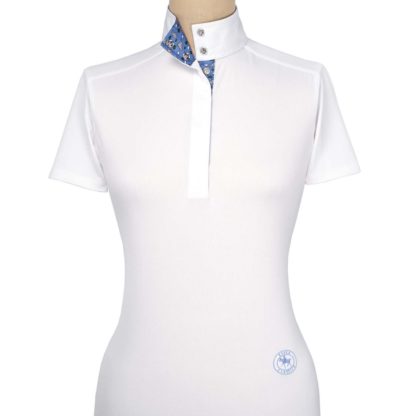 Flying Elephants Ladies Talent Yarn Straight Collar Short Sleeve Show Shirt