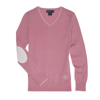 Pink Trey V-Neck Sweater