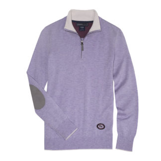 Lilac Trey Quarter-Zip Sweater