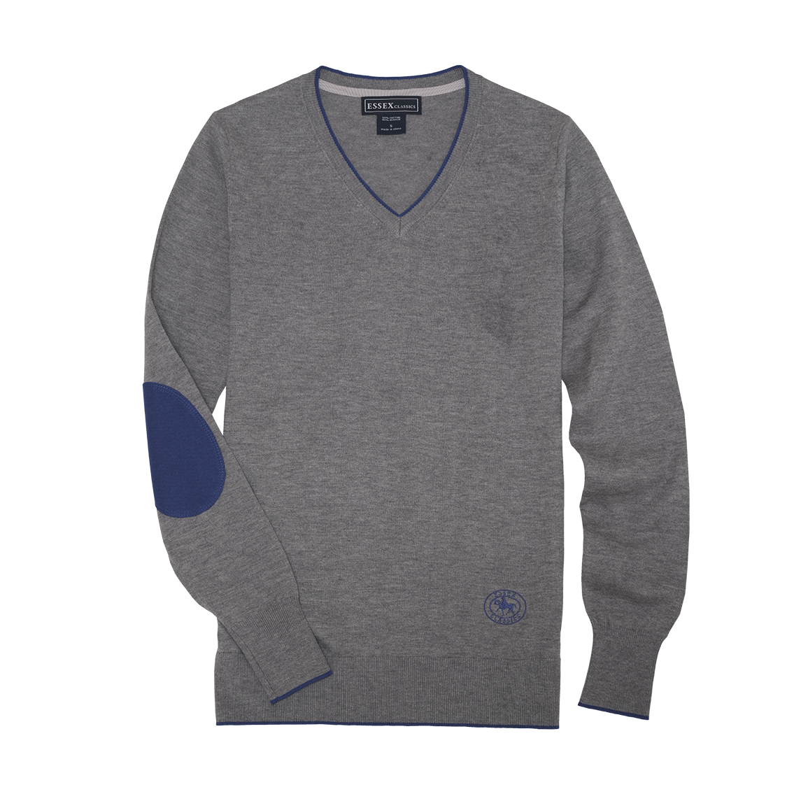 Grey Trey V-Neck Sweater – Essex Classics