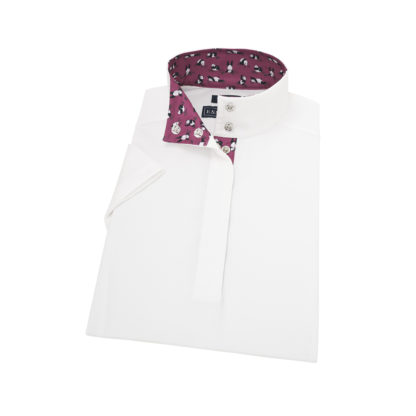 Dancing Pandas Ladies Talent Yarn Straight Collar Short Sleeve Show Shirt