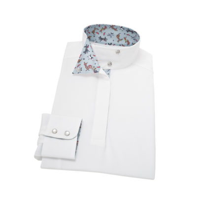 Danny & Ron's Rescue Hot Diggity Dog Ladies Talent Yarn Wrap Collar Show Shirt