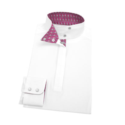 Zoomin' Flamingos Ladies Talent Yarn Wrap Collar Show Shirt