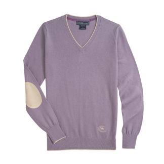 Lilac Trey V-Neck Sweater