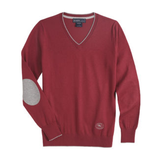 Raspberry Trey V-Neck Sweater