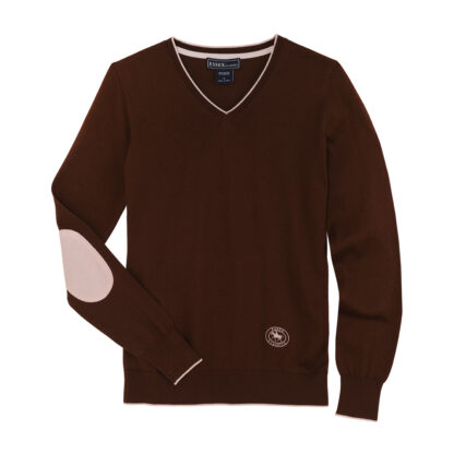 Chocolate Brown V-Neck Sweater