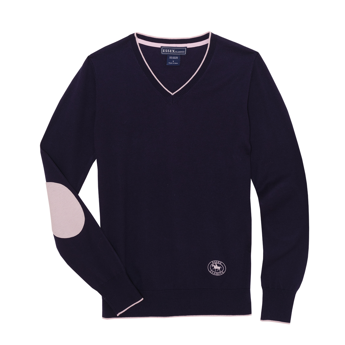 2024 Navy Trey V-Neck Sweater – Essex Classics