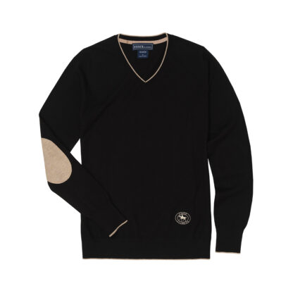 Trey Black V-Neck Sweater