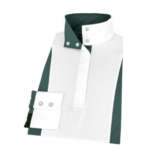 Ladies Green Self Trim Luna II Performance Show Shirt