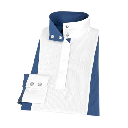 Ladies Blue Luna II Self Trim Performance Show Shirt
