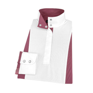 Ladies Dark Pink Self Trim Luna II Performance Show Shirt