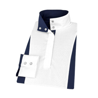 Girls Navy Self Trim Luna 2 Performance Show Shirt